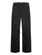 Loose Twill Trousers Weekday Black