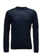 Merino Knit O-Neck Lindbergh Navy