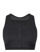 Nb Sleek Medium Support Pocket Zip Front Bra New Balance Black