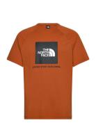 M S/S Raglan Redbox Tee The North Face Orange