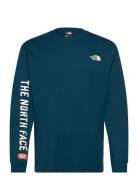 M L/S Tee Varsity Graphic The North Face Blue