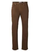 Slh196-Straightscott 3431 Colored Noos Selected Homme Brown