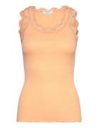 Rwbabette Silk Sl U-Neck Long Lace Rosemunde 