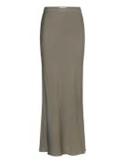 Hana Long Silk Skirt Ahlvar Gallery Khaki