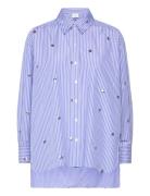 Que Over D Stripe Shirt Dante6 Blue