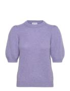 Puff Sleeve T-Shirt Davida Cashmere Purple