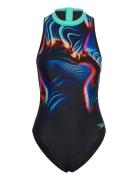 Womens Printed Hydrasuit Speedo Black