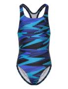 Girls Hyperboom Allover Medalist Speedo Blue