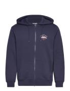 Graphic Zip Hoodie Wrangler Navy