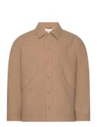 Clive Panelled Shirt WOOD WOOD Beige