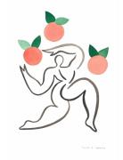 Junglør Med Appelsiner If Walls Could Talk Patterned