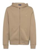 Fleece Full-Zip Hoodie Ralph Lauren Kids Beige