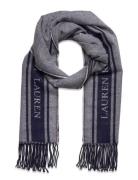 Two-T Logo Jacquard Scarf Lauren Ralph Lauren Navy