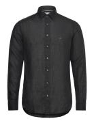 Linen Slim Fit Shirt Michael Kors Black