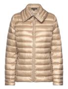 Over -Collar Quilted Down Coat Lauren Ralph Lauren Beige