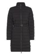 Belted Quilted Mockneck Coat Lauren Ralph Lauren Black