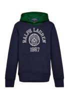 Logo Color-Blocked Fleece Hoodie Ralph Lauren Kids Navy