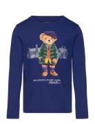 Polo Bear Cotton Jersey Long-Sleeve Tee Ralph Lauren Kids Navy