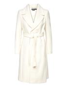 Belted Wool-Blend Wrap Coat Lauren Ralph Lauren Cream