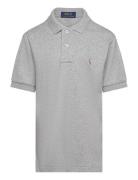 Soft Cotton Polo Shirt Ralph Lauren Kids Grey