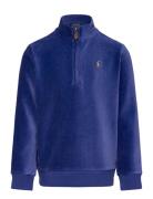 Knit Corduroy Quarter-Zip Pullover Ralph Lauren Kids Blue