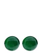 Malou Ear 10 Mm Green Agate Pipol's Bazaar Green