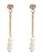 Mint Trio Pearl Dangle Ear Pipol's Bazaar Gold