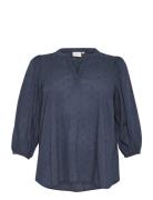 Kcjolana Blouse Kaffe Curve Navy