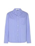 Rwdua Ls Pyjama Shirt Rosemunde Blue