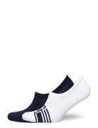 Th Men Footie Hc 2P Monogram Stripe Tommy Hilfiger White