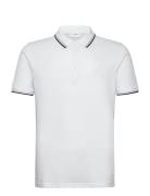 Polo Shirt With Contrast Piping Lindbergh White