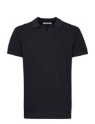 Cfmateo Ss Structured Polo Knit Casual Friday Navy