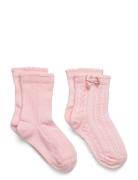 Knitted Socks Pair 2 United Colors Of Benetton Pink