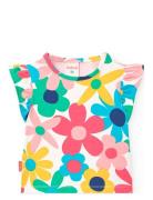 Knit T-Shirt Floral Boboli Patterned