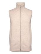 Man Zip Vest Davida Cashmere Beige