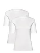 2-Pack Women Bamboo Shortsleeved T-Shirt Slim Fit URBAN QUEST White