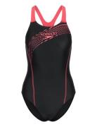 Womens Medley Logo 1 Piece Speedo Black