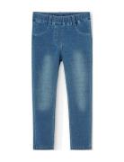 Fleece Denim Trousers Boboli Blue