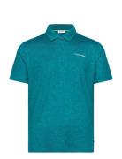 Abstract Watercolour Printed Polo Calvin Klein Golf Blue
