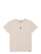 T-Shirt Structure Backprint Daily 7 Beige