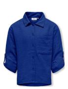 Kogthyra Life L/S Shirt Wvn Kids Only Blue