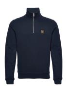 Belstaff Quarter Zip Sweatshirt Dark Ink Belstaff Blue