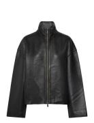 Bonded Leather Jacket REMAIN Birger Christensen Black