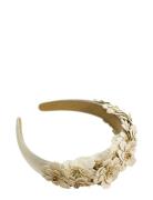 Faye Flower Headband Near White Pipol's Bazaar White