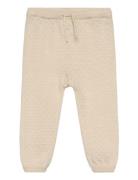 Merino Pants W. Hole Pattern Copenhagen Colors Beige