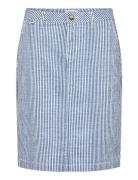 Crberta Twill Skirt Cream Blue