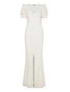 Lace Puffy Maxi Dress ROTATE Birger Christensen Cream