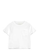 Pocket Cotton T-Shirt Mango White