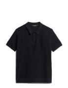 Short Sleeve Knitted Polo Superdry Navy