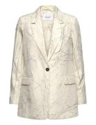 Crinkled Blazer Coster Copenhagen Cream